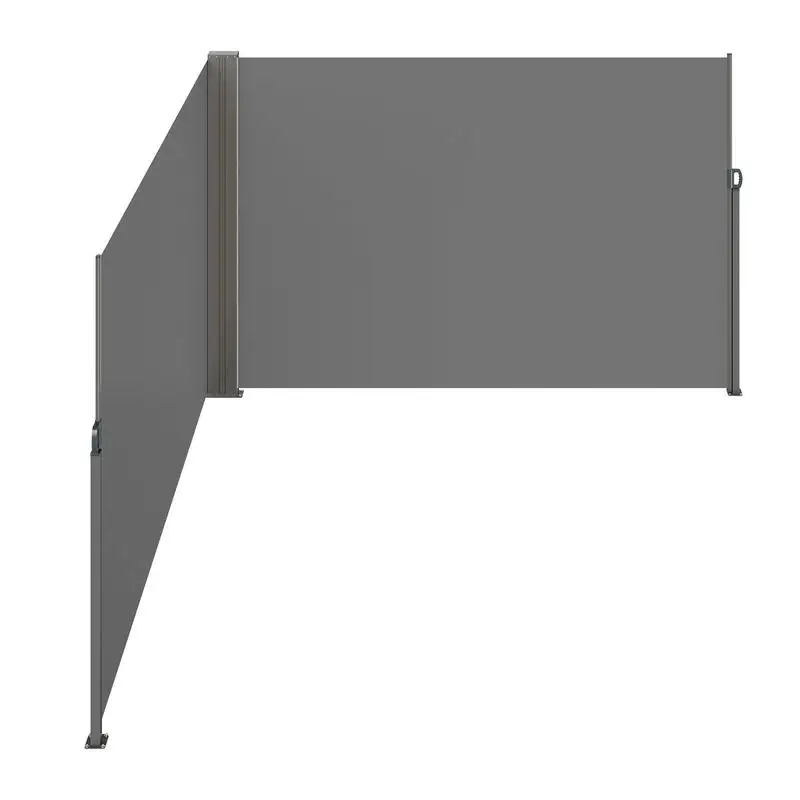 Side awning 200 x 600 cm, side wall awning made of 180 g/m² polyester fabric with PU coating, awning with retractable handle and spring mechanism, privacy screen for balconies and courtyards, grey
Side awning 200 x 600 cm, side wall awning made of 180 g/m² polyester fabric with PU coating, awning with retractable handle and spring mechanism, privacy screen for balconies and courtyards, grey