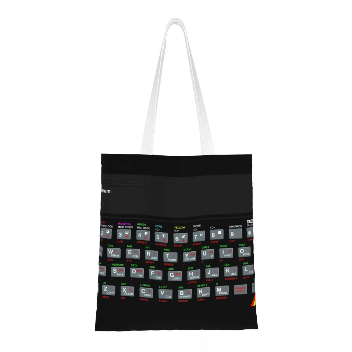Пользовательские холщовые сумки для покупок ZX Spectrum, женские прочные сумки-тоут для покупок продуктов
Пользовательские холщовые сумки для покупок ZX Spectrum, женские прочные сумки-тоут для покупок продуктов