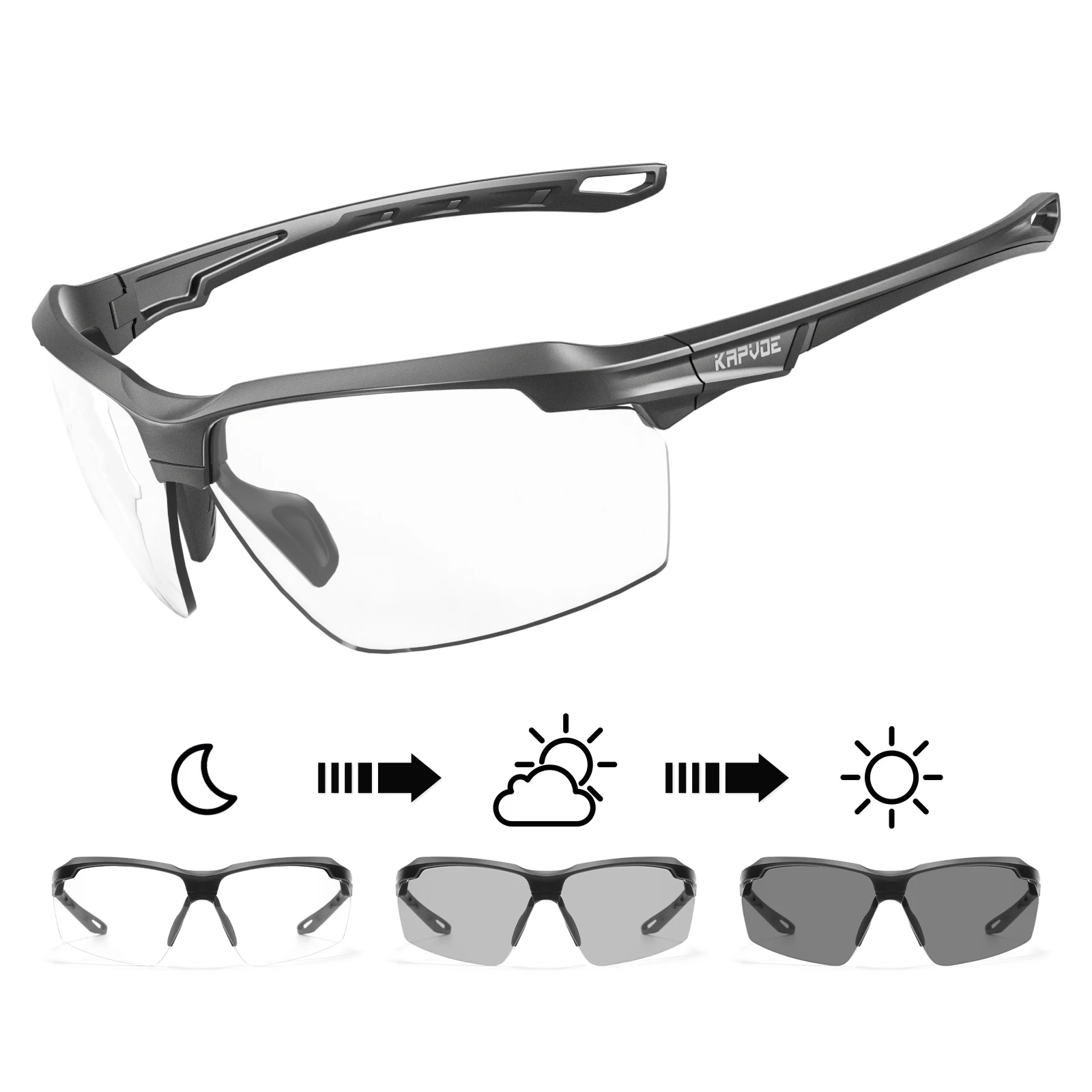KAPVOE Photochromic Cycling Glasses Man Bicycle Sports Running Sunglasses MTB Road Bike Eyewear for Women Cycle UV400 Goggles
KAPVOE Photochromic Cycling Glasses Man Bicycle Sports Running Sunglasses MTB Road Bike Eyewear for Women Cycle UV400 Goggles
