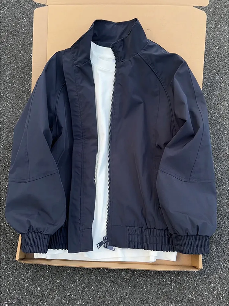 Navy American Pilot Jaet Men's ort Version Stand Collar Baseball Sle Spring Faion Loose Fit Water Waed Jaet
Navy American Pilot Jaet Men's ort Version Stand Collar Baseball Sle Spring Faion Loose Fit Water Waed Jaet
