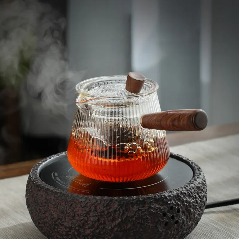 Glass Transparent Teapot Strainers Wood Handle Chinese Kung Fu Tea Set Ceremony Household High Boron SiliconTeawear Cups
Glass Transparent Teapot Strainers Wood Handle Chinese Kung Fu Tea Set Ceremony Household High Boron SiliconTeawear Cups