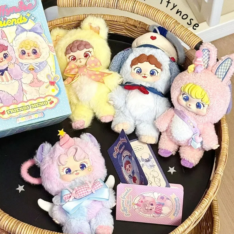 SIMONTOYS Puffynose Friends Memo, плюшевая слепая коробка-милый модный игровой орнамент, кукла-сюрприз, подарок, тайна, коллекционная
SIMONTOYS Puffynose Friends Memo, плюшевая слепая коробка-милый модный игровой орнамент, кукла-сюрприз, подарок, тайна, коллекционная