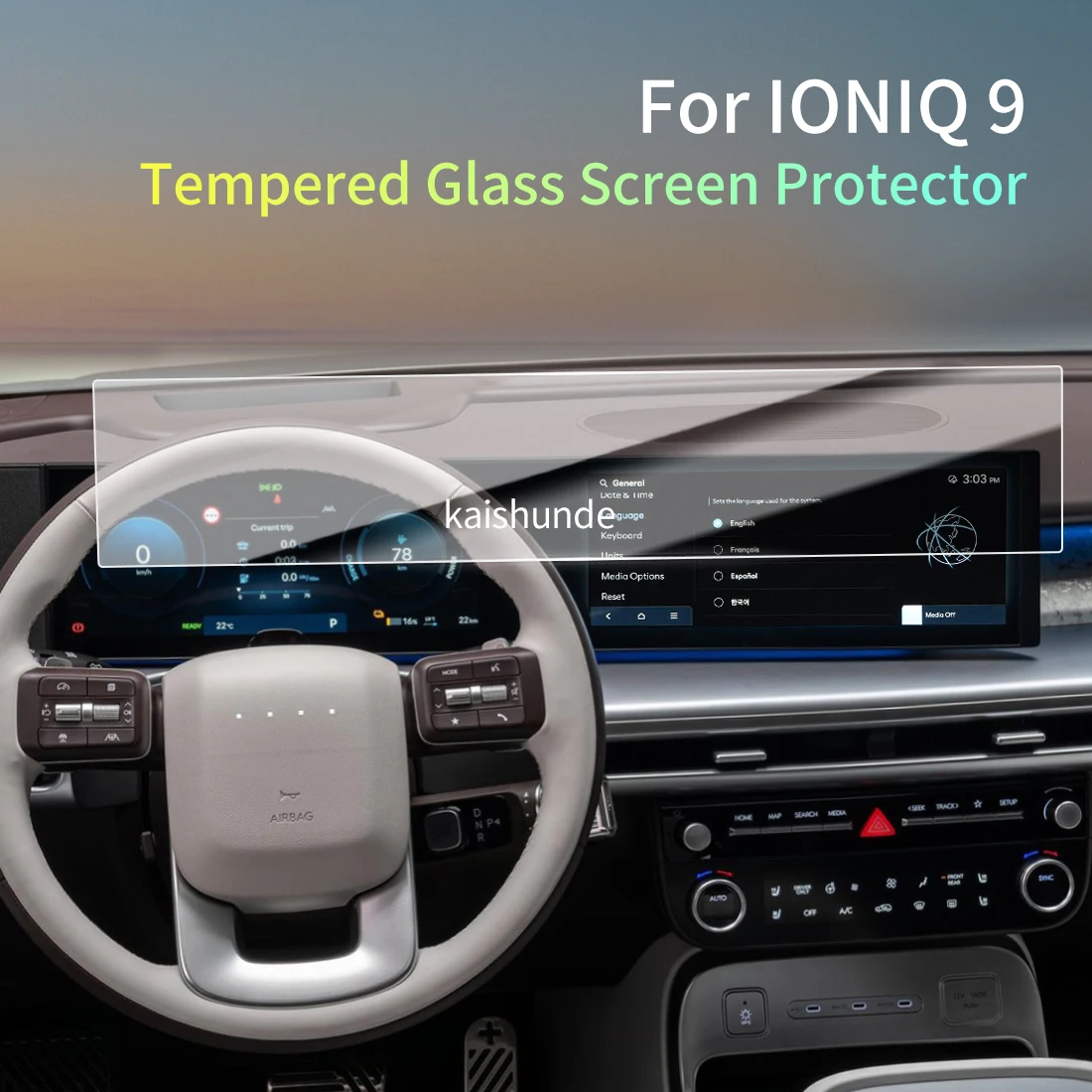 Car Stickers Meters Protector For 25 HYUNDAI IONIQ 9 Tempered Glass Protective Film Display Navigation Vehicle
Car Stickers Meters Protector For 25 HYUNDAI IONIQ 9 Tempered Glass Protective Film Display Navigation Vehicle