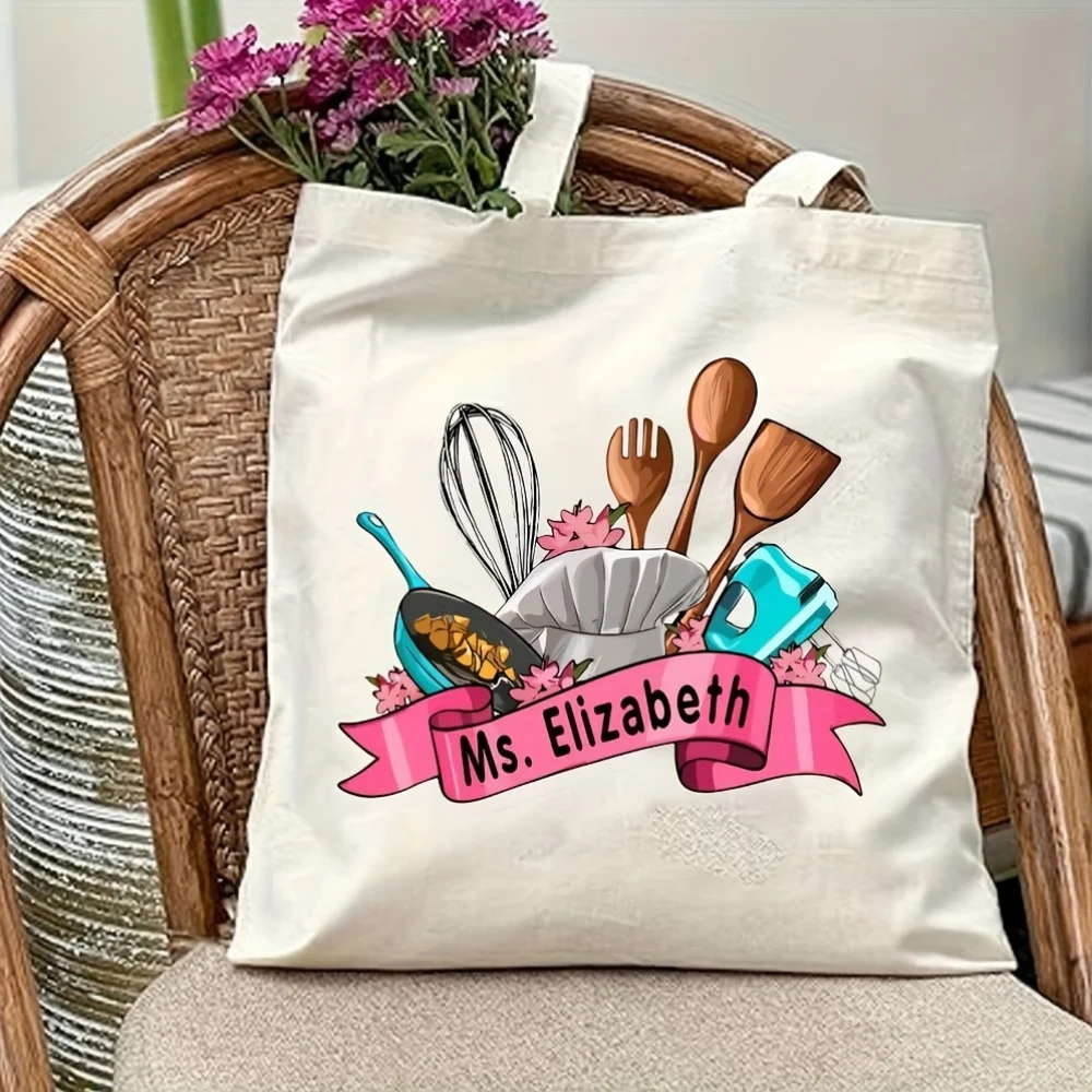 Custom Name Chef Tote Bag, a Special Tote for Cooking Enthusiasts, Personalized Kitchen Tools Tote, Cooking Lover's Tote
Custom Name Chef Tote Bag, a Special Tote for Cooking Enthusiasts, Personalized Kitchen Tools Tote, Cooking Lover's Tote