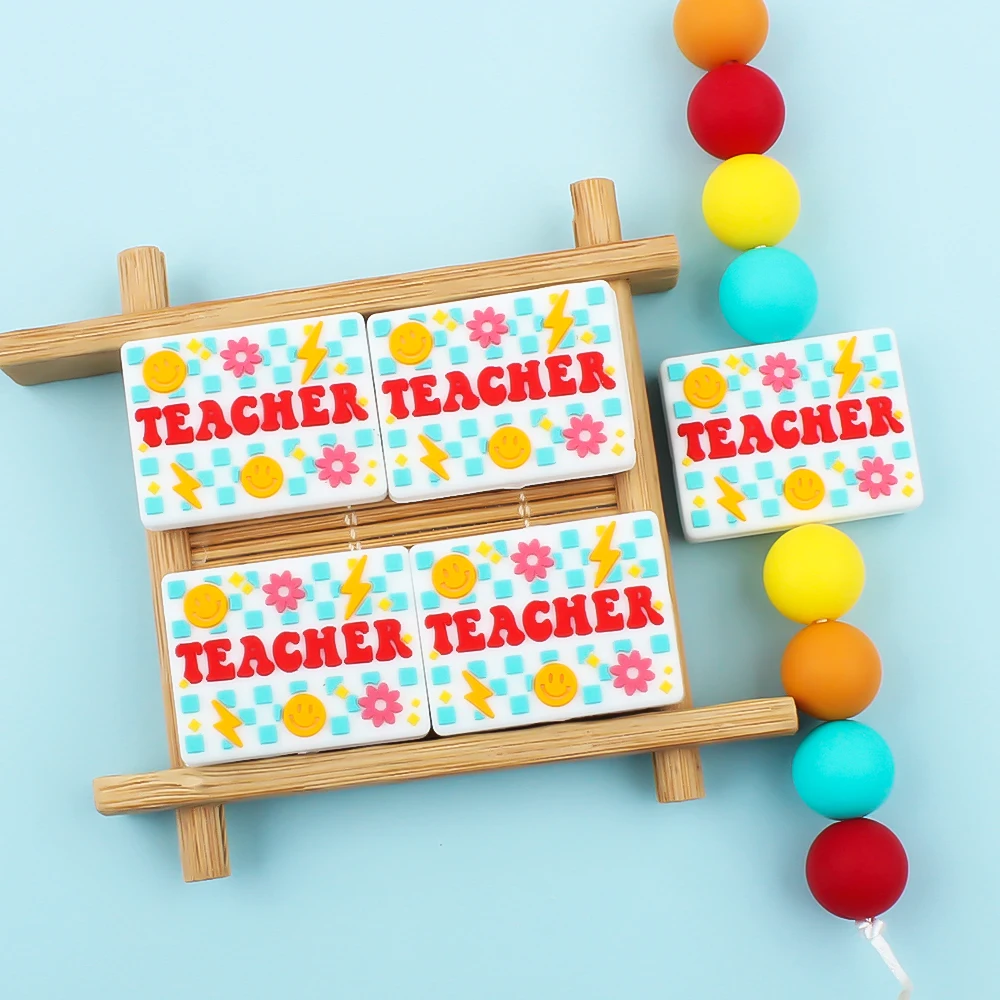 5/10pcs Silicone Beads Writing Style Teachers Nipple Dummy Holder DIY Pacifier Chain Accessories Chewable Teething Toy
5/10pcs Silicone Beads Writing Style Teachers Nipple Dummy Holder DIY Pacifier Chain Accessories Chewable Teething Toy
