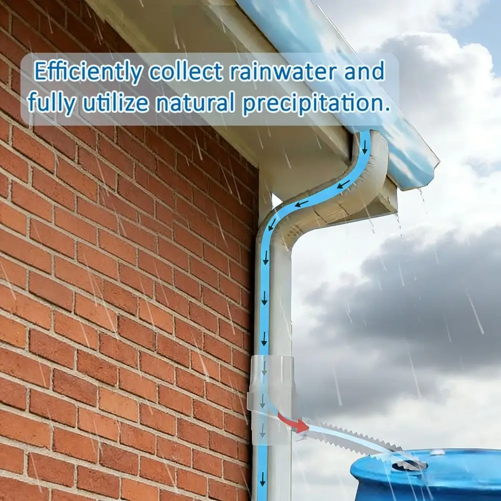 Easy Install Rainwater Collection System Adjustable Filtration Valve Two Water Outlets Downspout Diverter System 5FT Hose
Easy Install Rainwater Collection System Adjustable Filtration Valve Two Water Outlets Downspout Diverter System 5FT Hose