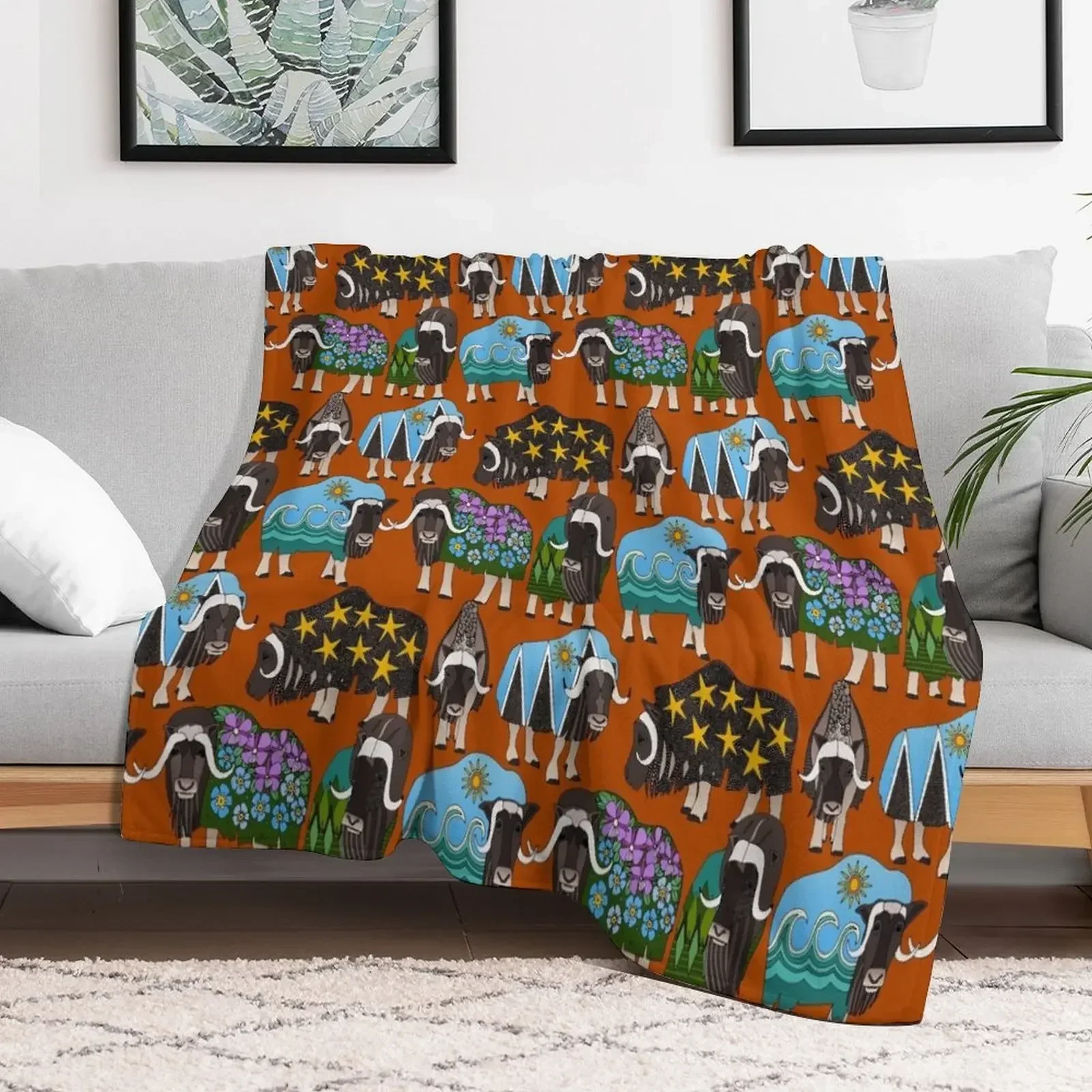 Alaskan musk ox rust Throw Blanket Decorative Sofa Bed covers Bed linens Blankets
Alaskan musk ox rust Throw Blanket Decorative Sofa Bed covers Bed linens Blankets