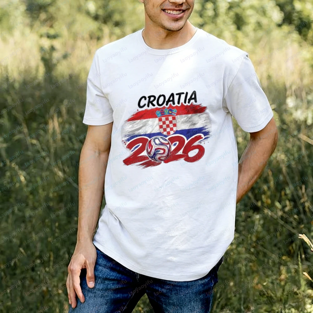 2026 Croatia Football T-Shirt Croatia Soccer Fan Gift Croatia Hot Sale Streetwear Classics Unisex Casual Tee Men's Clothing
2026 Croatia Football T-Shirt Croatia Soccer Fan Gift Croatia Hot Sale Streetwear Classics Unisex Casual Tee Men's Clothing