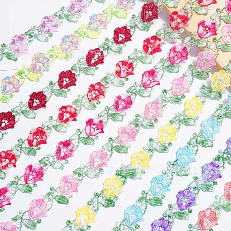 40Yards Polyester Flower Lace Trim Wedding Embroidered Lace Fabric Diy Ribbon Trim For Sewing Accessories Party Dress
40Yards Polyester Flower Lace Trim Wedding Embroidered Lace Fabric Diy Ribbon Trim For Sewing Accessories Party Dress