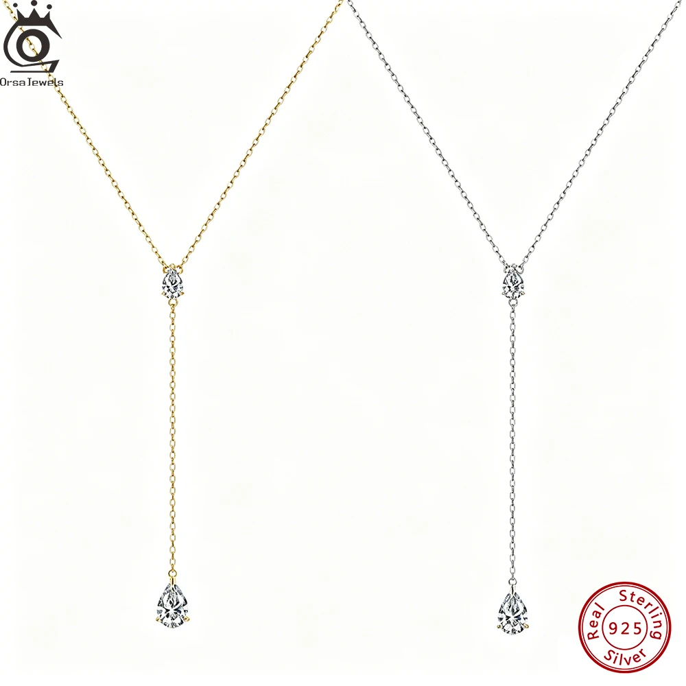 ORSA JEWELS Exquisite 925 Sterling Silver Simple Y-Shape Choker Chain for Women Stackable Summer Sexy Jewelry Accessorry BQN36
ORSA JEWELS Exquisite 925 Sterling Silver Simple Y-Shape Choker Chain for Women Stackable Summer Sexy Jewelry Accessorry BQN36