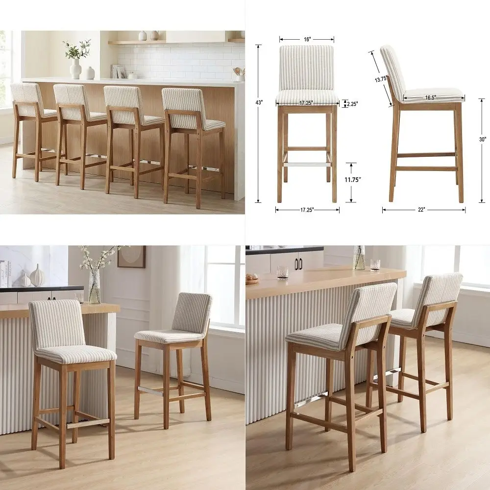 Dining Chairs Set of 6, Mid Century Modern Kitchen Chairs with Fabric Upholstered and Curved Backrest for Dining Room, Restaura
Dining Chairs Set of 6, Mid Century Modern Kitchen Chairs with Fabric Upholstered and Curved Backrest for Dining Room, Restaura