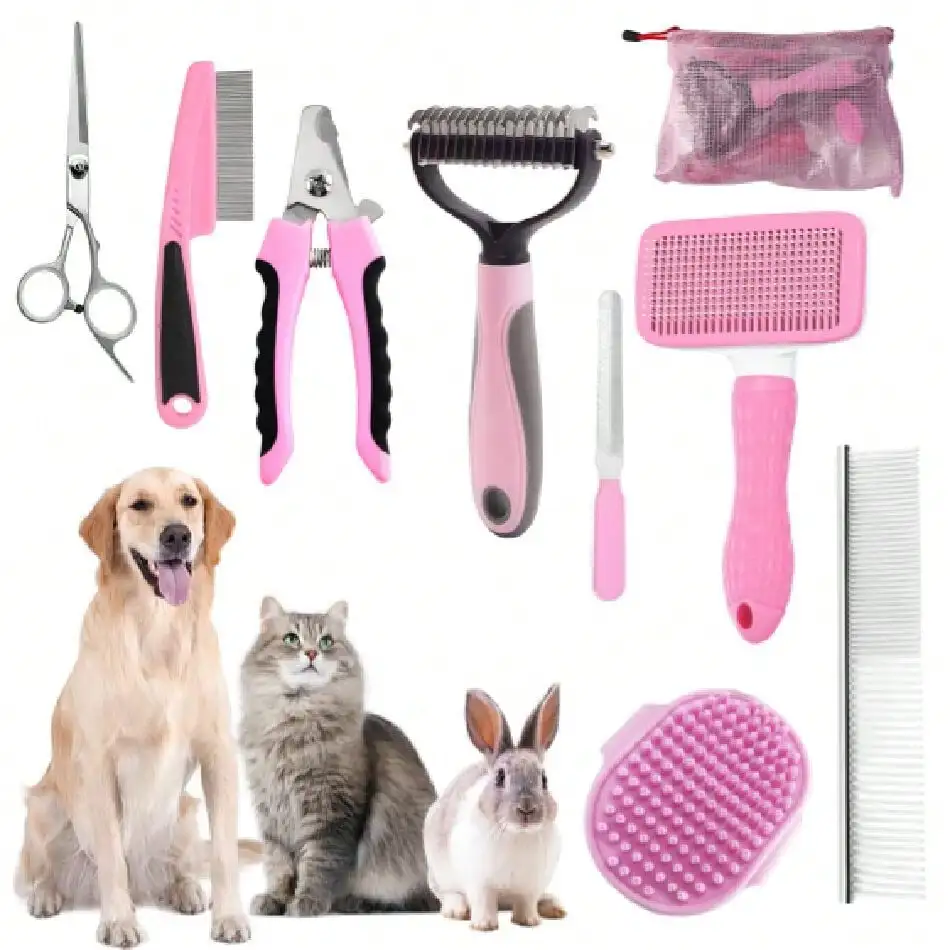 Dog Brush For Shedding,9 PCS In One Pet Slicker Hair Brush Kit With Pet Nail Clipper And File - Dog Cat Grooming Deshedding Undercoat Rake Brush Comb For All Small Large Dogs Cats Pink,27765875
Dog Brush For Shedding,9 PCS In One Pet Slicker Hair Brush Kit With Pet Nail Clipper And File - Dog Cat Grooming Deshedding Undercoat Rake Brush Comb For All Small Large Dogs Cats Pink,27765875