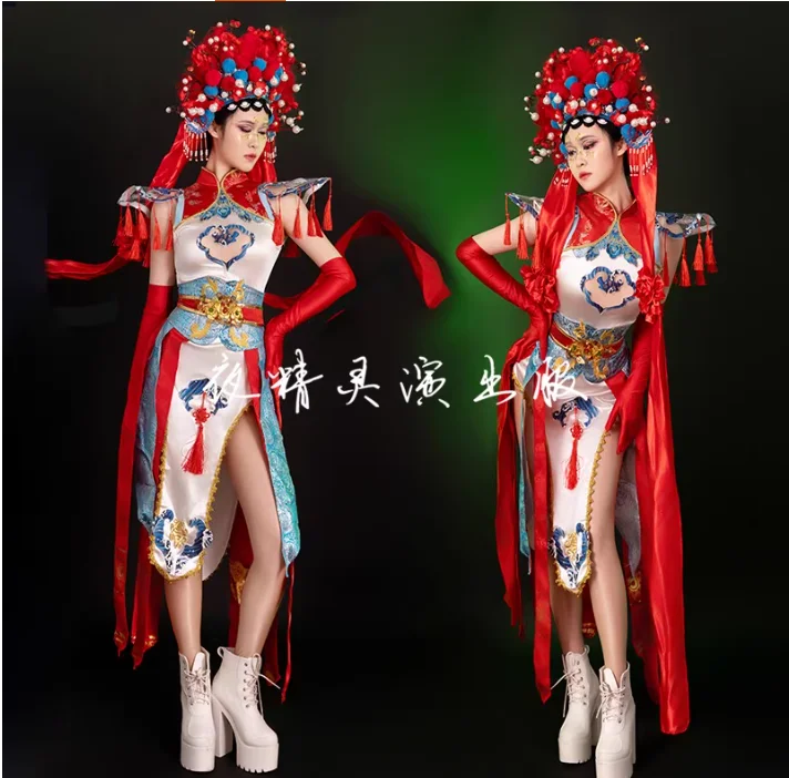 Chinese Retro Red Opera New Year's Day China-Chic Nightclub Bar Sexy Performance Clothes
Chinese Retro Red Opera New Year's Day China-Chic Nightclub Bar Sexy Performance Clothes