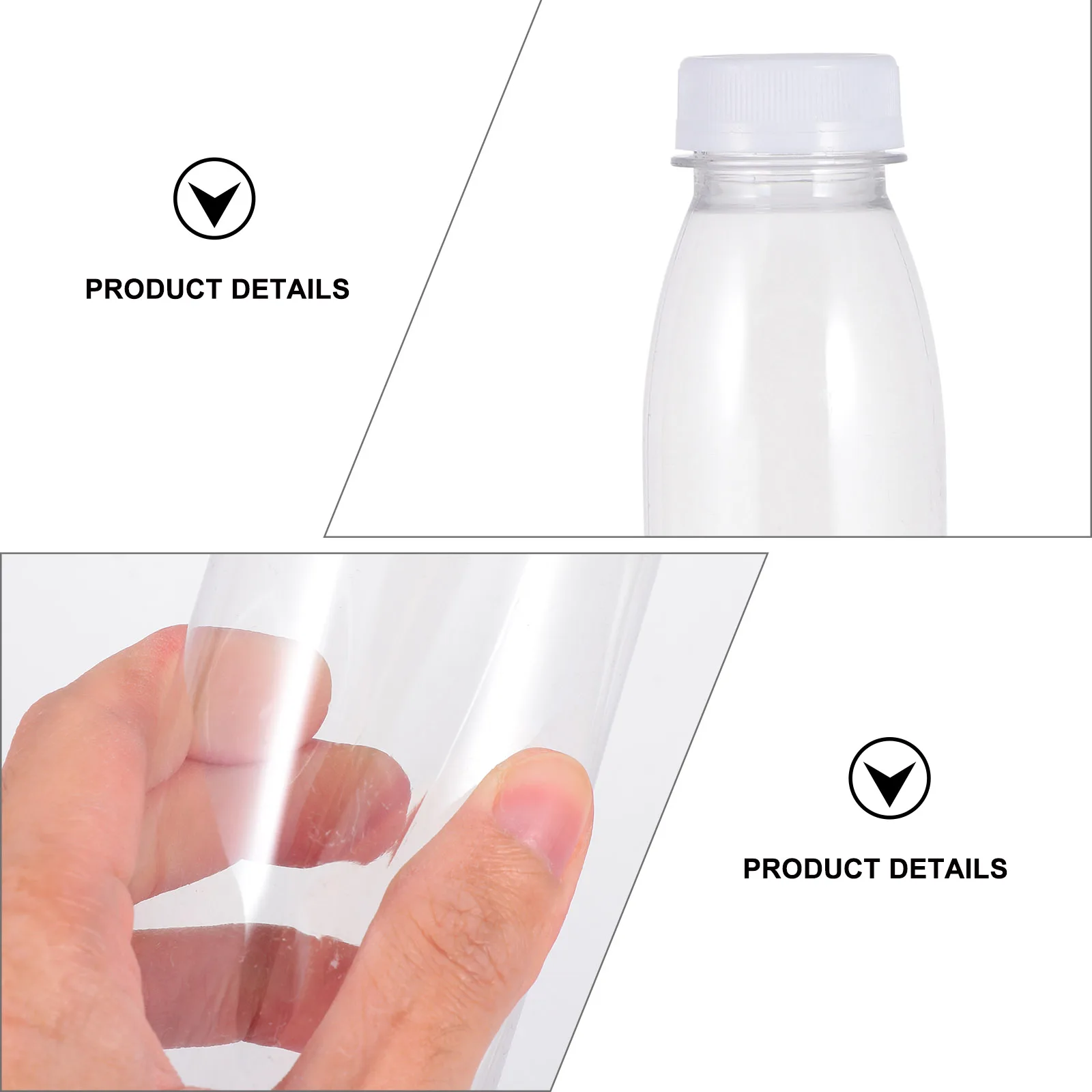 10 pcs Plastic Bottle 350ml Transparent Reusable Storage Multipurpose Water Juice Refillable Empty Bottles for Indoor
10 pcs Plastic Bottle 350ml Transparent Reusable Storage Multipurpose Water Juice Refillable Empty Bottles for Indoor