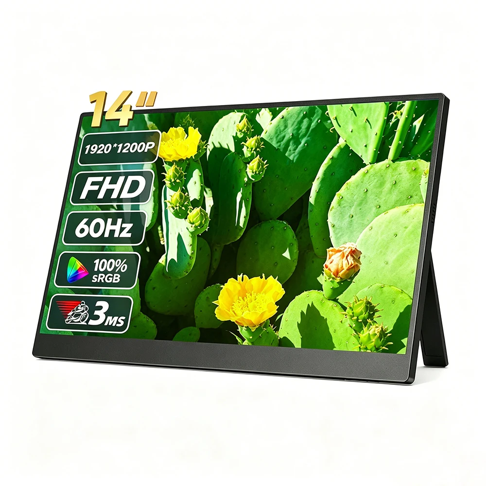 14' Portable Monitor FHD 1200P HDR IPS Eye Care External Screen Display For Laptop PC Mobile Phone USB-C HDMI Interface
14' Portable Monitor FHD 1200P HDR IPS Eye Care External Screen Display For Laptop PC Mobile Phone USB-C HDMI Interface