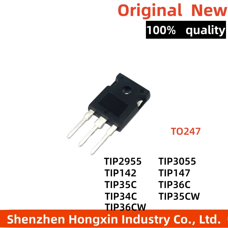 1-5 pieces TIP142 TIP147 TIP34C TIP35C TIP36C TIP2955 TIP3055 TIP35CW TIP36CW Standard version High power Darlington transistor
1-5 pieces TIP142 TIP147 TIP34C TIP35C TIP36C TIP2955 TIP3055 TIP35CW TIP36CW Standard version High power Darlington transistor