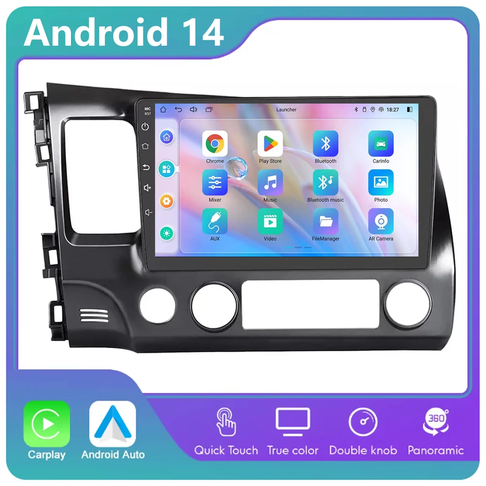 Android 14 автомагнитола для Honda Civic 2005-2012 мультимедийный видеоплеер GPS Navi стерео 4G беспроводной Carplay 2din авторадио
Android 14 автомагнитола для Honda Civic 2005-2012 мультимедийный видеоплеер GPS Navi стерео 4G беспроводной Carplay 2din авторадио