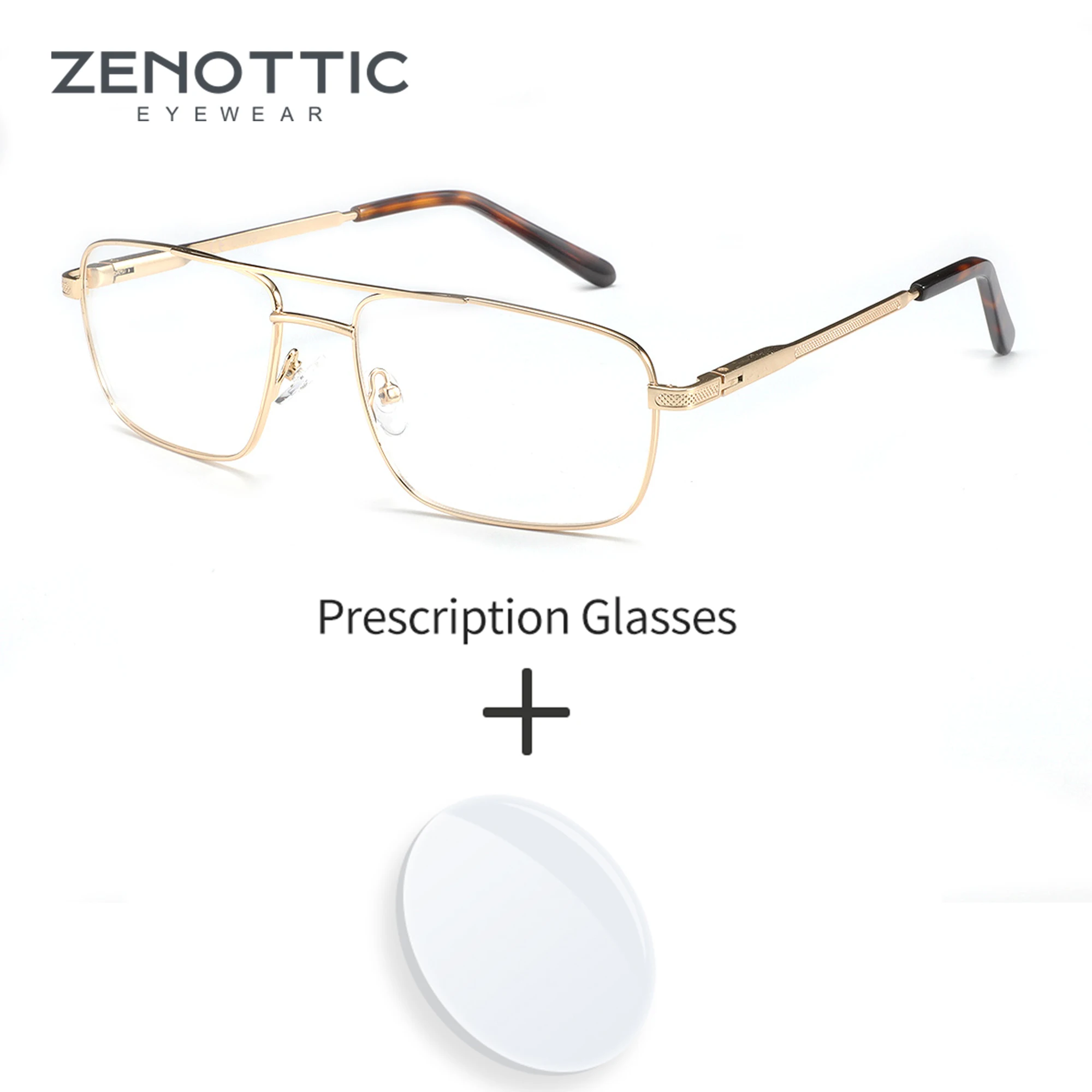 ZENOTTIC Fashionable Men Prescription Eyewear Aviator Design Progressive Optical Glasses Anti-Blue Light Photochromic Eyeglasses
ZENOTTIC Fashionable Men Prescription Eyewear Aviator Design Progressive Optical Glasses Anti-Blue Light Photochromic Eyeglasses