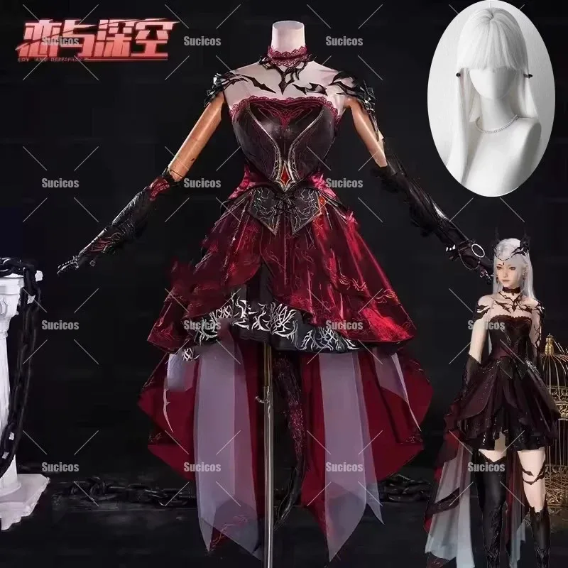Love and Deepspace Heroines Cosplay Costume Abysm Sovereign Dress Combat Hunter Outfit Women Girls Halloween Role Play White Wig
Love and Deepspace Heroines Cosplay Costume Abysm Sovereign Dress Combat Hunter Outfit Women Girls Halloween Role Play White Wig