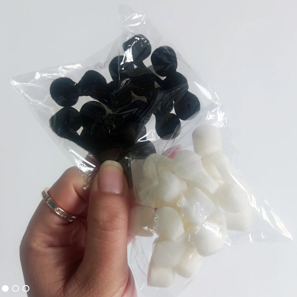 10PCS Sponge Anti-pollution Tanning Nasal Plug Spray Nose Filters Sponge Black/White Nose Filter Breathable Air Replacement
10PCS Sponge Anti-pollution Tanning Nasal Plug Spray Nose Filters Sponge Black/White Nose Filter Breathable Air Replacement