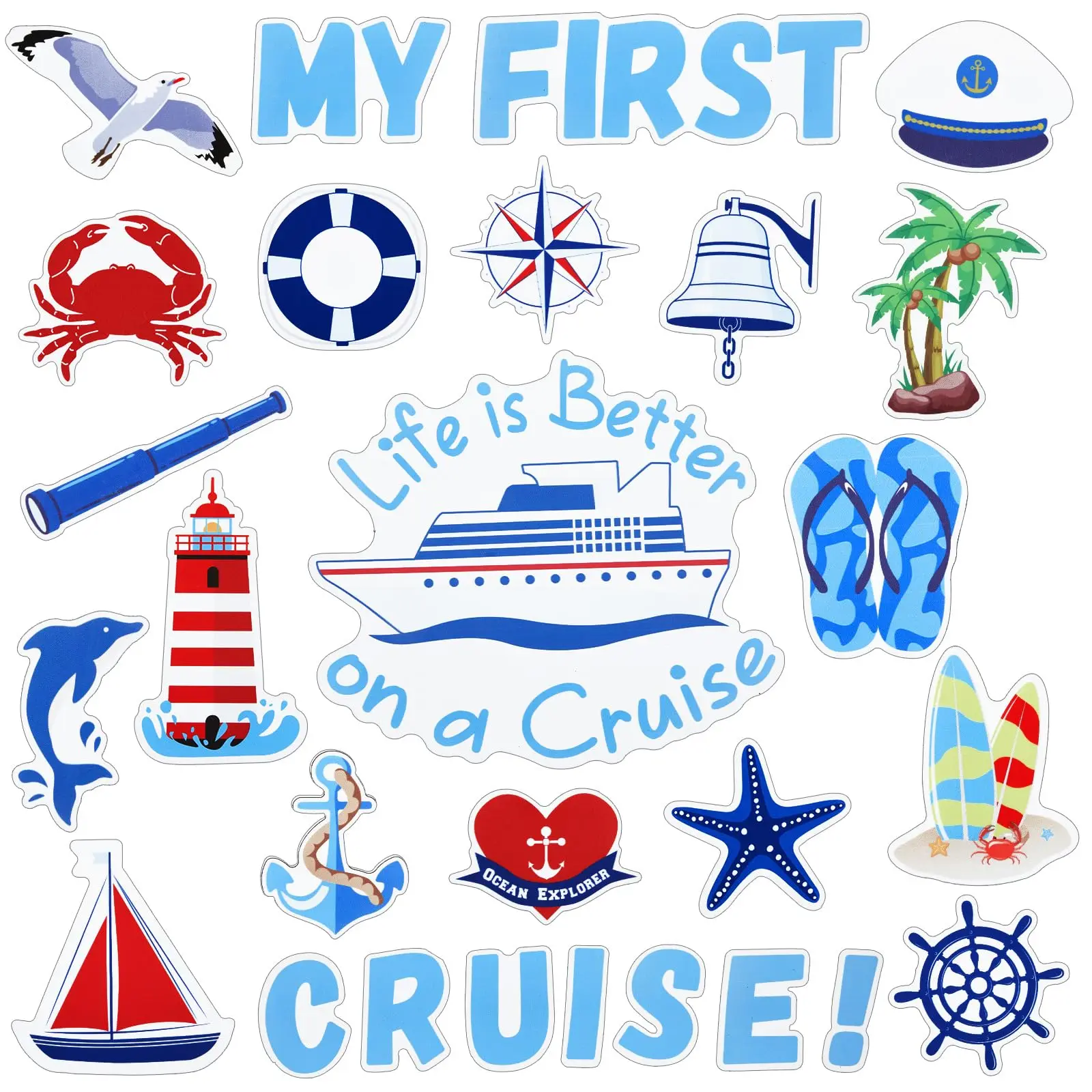 27 Pcs Birthday Cruise Door Magnets Decorations Funny Cruise Ship Door Magnets Magnetic for Cabin Ship Refrigerator Office Car
27 Pcs Birthday Cruise Door Magnets Decorations Funny Cruise Ship Door Magnets Magnetic for Cabin Ship Refrigerator Office Car