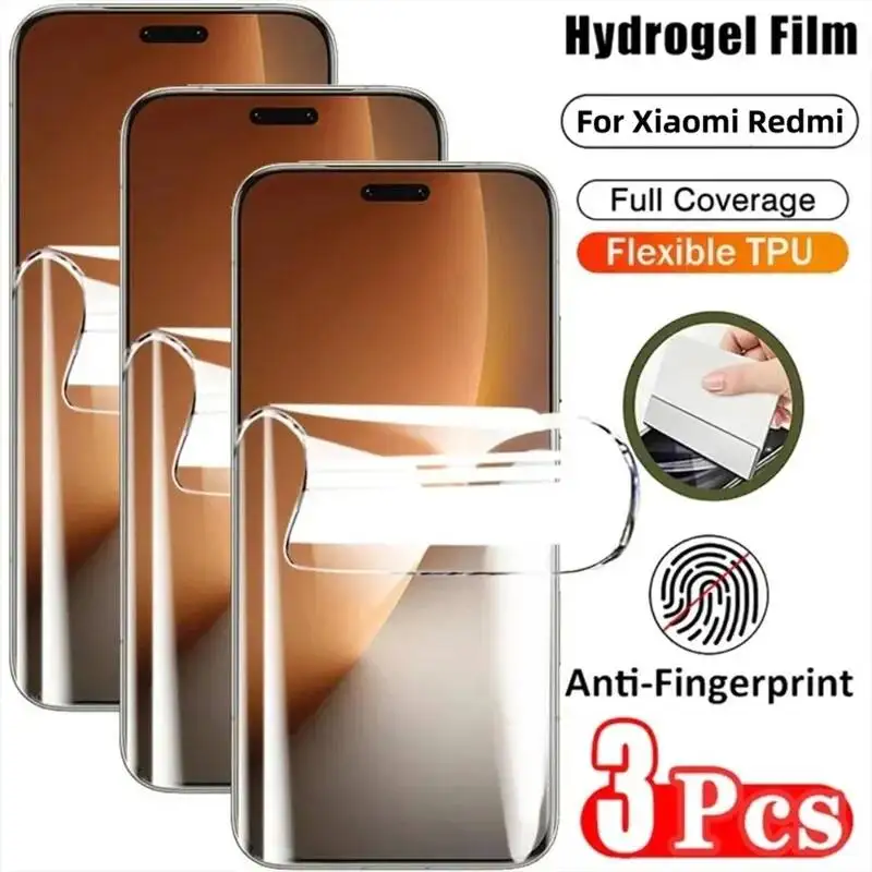 3Pcs Soft Hydrogel Film For Xiaomi Note 14 5G 13 12 11 10 9 Pro Redmi 15 15C 14C 13C Ultra Clear Screen Protector
3Pcs Soft Hydrogel Film For Xiaomi Note 14 5G 13 12 11 10 9 Pro Redmi 15 15C 14C 13C Ultra Clear Screen Protector