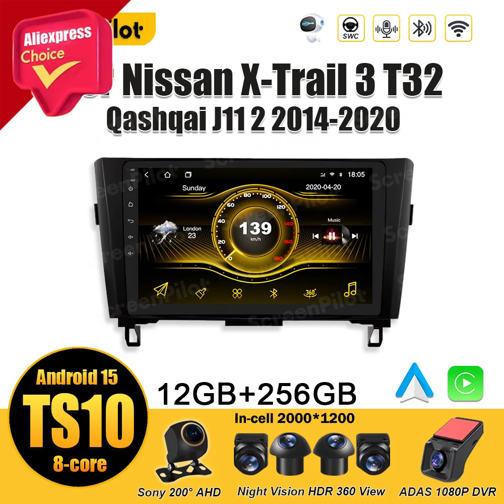Android 15 for Nissan Qashqai J11 X-Trail 3 T32 2013-2017 Wireless Android Auto Bluetooth Stereo Head Unit GPS Navigation RDS
Android 15 for Nissan Qashqai J11 X-Trail 3 T32 2013-2017 Wireless Android Auto Bluetooth Stereo Head Unit GPS Navigation RDS
