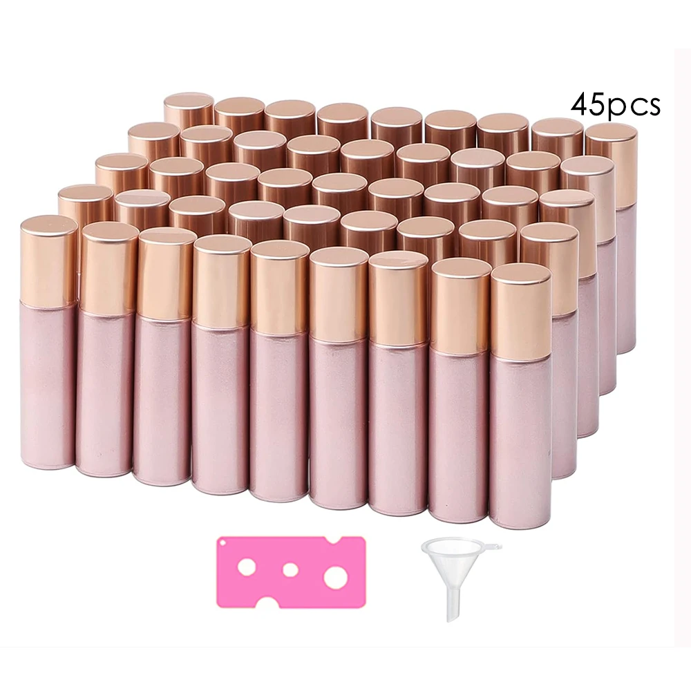 45Pcs 10ml Thick Glass Roller Bottle Essential Oil Roll On Bottle Sample Test Travel Perfume Vials With Stainless Steel Roller
45Pcs 10ml Thick Glass Roller Bottle Essential Oil Roll On Bottle Sample Test Travel Perfume Vials With Stainless Steel Roller