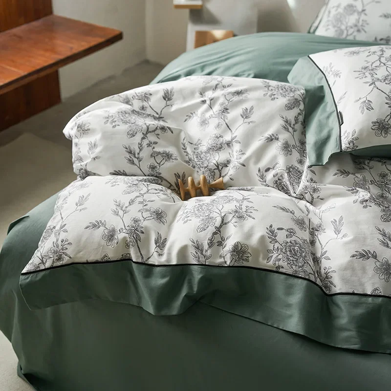 All cotton four piece set, pure cotton duvet cover, bed sheet, household bedding, duvet cover, light luxury countryside style se
All cotton four piece set, pure cotton duvet cover, bed sheet, household bedding, duvet cover, light luxury countryside style se
