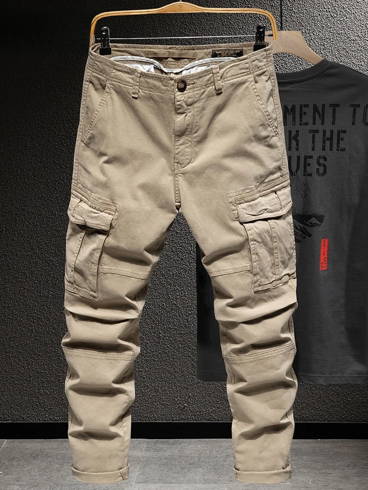 Retro American Work Pants Men's Loose Straight Casual Cotton Waed Simple Spring Autumn Long Trousers Faion Urban Sle
Retro American Work Pants Men's Loose Straight Casual Cotton Waed Simple Spring Autumn Long Trousers Faion Urban Sle