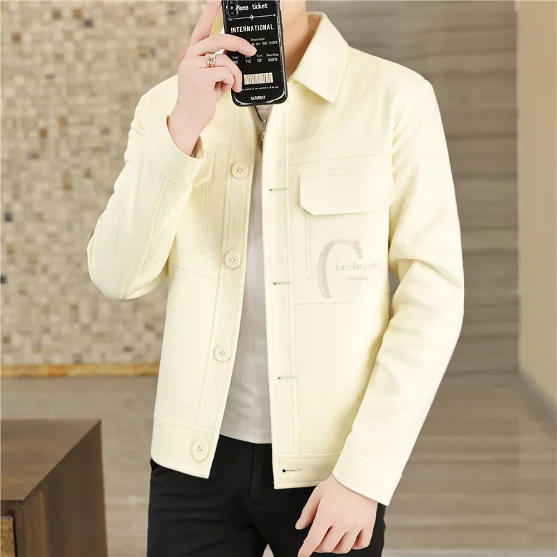 Casual Spring Autumn Men's Jacket Trendy Brand Turn-down Collar Workwear Korean Style Fashionable New Arrival Outerwear
Casual Spring Autumn Men's Jacket Trendy Brand Turn-down Collar Workwear Korean Style Fashionable New Arrival Outerwear