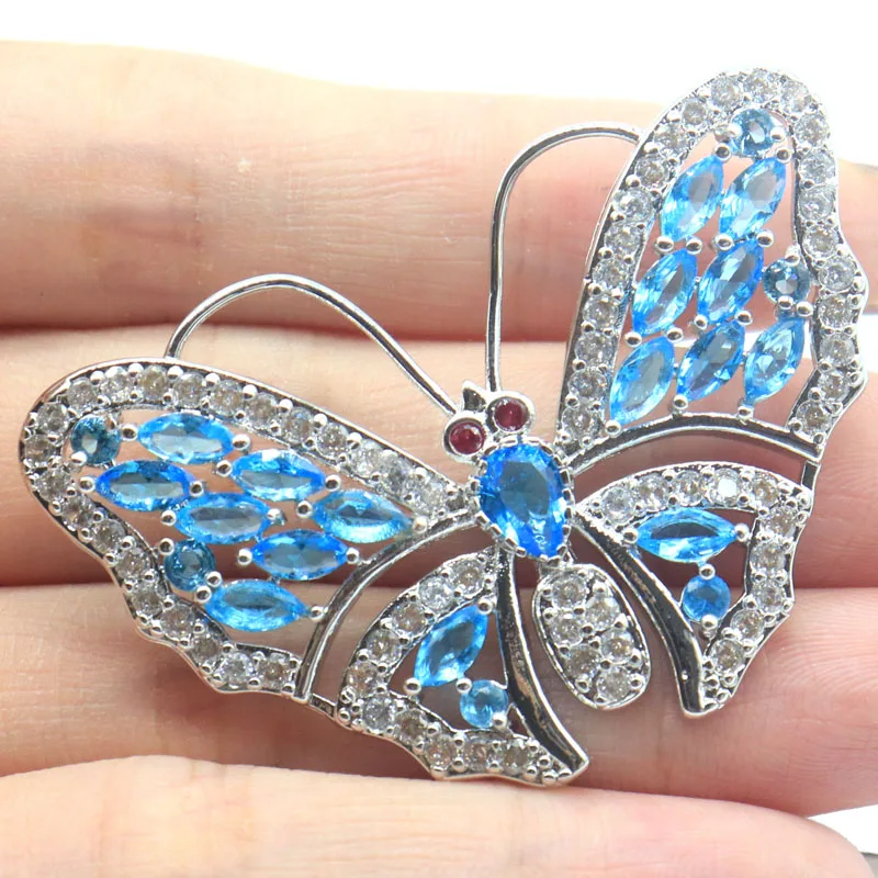 53x35mm New Designed Big Butterfly Multi Color Rhodolite Garnet Pink Morganite Green Amethyst Swiss Blue Topaz CZ Silver Pendant
53x35mm New Designed Big Butterfly Multi Color Rhodolite Garnet Pink Morganite Green Amethyst Swiss Blue Topaz CZ Silver Pendant