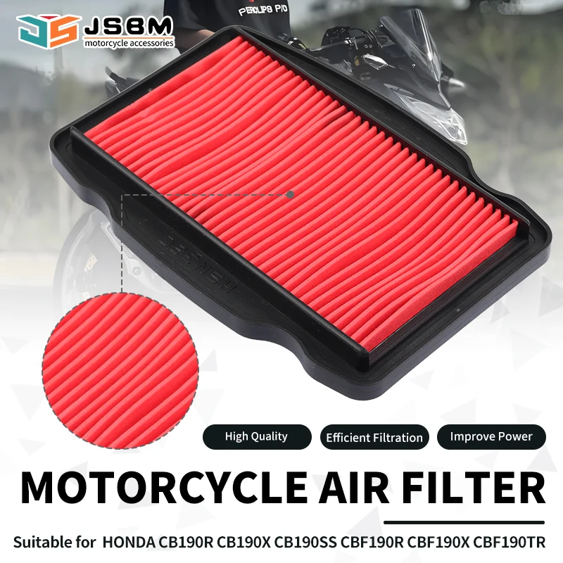 JSBM Motorcycle Accessories Air Filter For HONDA CB190R CB190X CB190SS CBF190R CBF190X CBF190TR CB190 CBF190 CB190R CB160F
JSBM Motorcycle Accessories Air Filter For HONDA CB190R CB190X CB190SS CBF190R CBF190X CBF190TR CB190 CBF190 CB190R CB160F