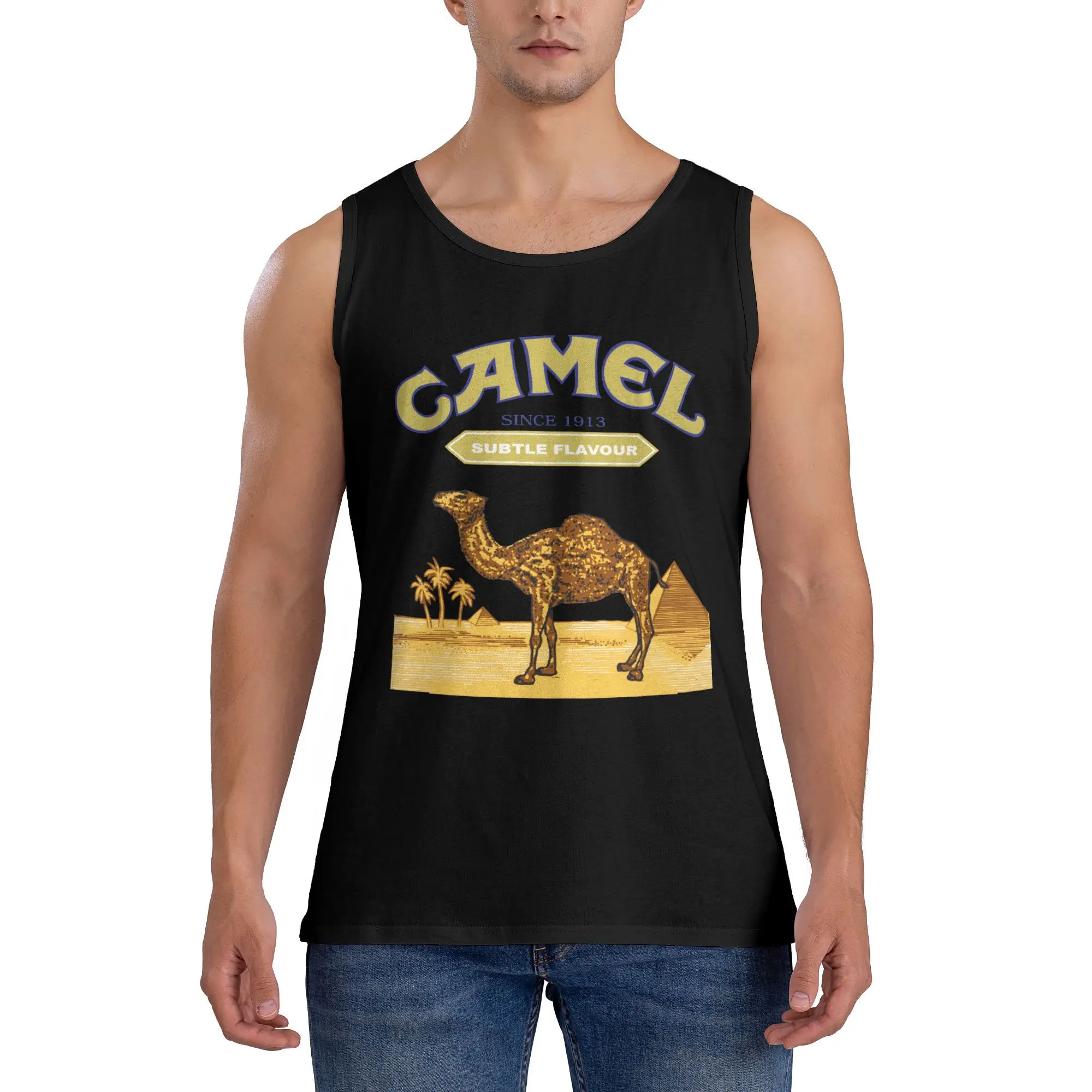 Майка с сигаретами C-Camel, модные топы, летние тренировочные мужские рубашки без рукавов с графическим рисунком, большой размер 2XL 3XL
Майка с сигаретами C-Camel, модные топы, летние тренировочные мужские рубашки без рукавов с графическим рисунком, большой размер 2XL 3XL