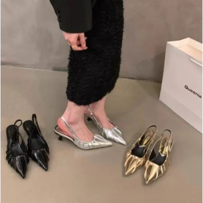 New Style Women's Fashion Stiletto Simple Solid Color Sandals Feminine Pointed Dress Party Women's High Heels Zapatos Mujer
New Style Women's Fashion Stiletto Simple Solid Color Sandals Feminine Pointed Dress Party Women's High Heels Zapatos Mujer
