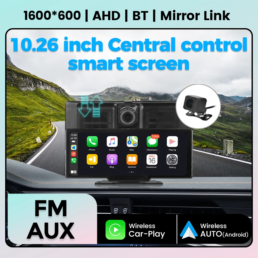 NEW 11.26 Inch Car Play Android Auto For Universal Car Central Control Smart Screen Suitable All Models Built in EQ Setup BT USB