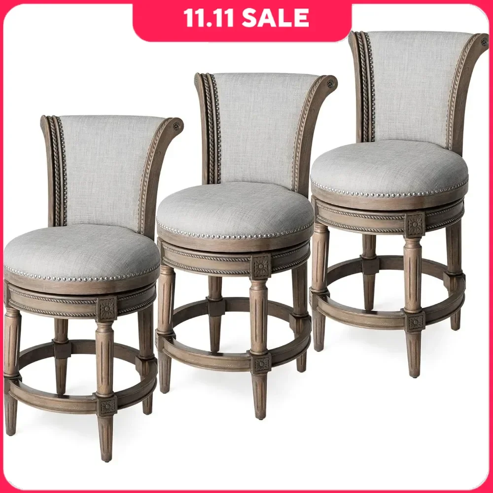 Café Chairs, Counter Height Upholstered with Back in Dark Walnut Finish with Vintage Brown Vegan Leather Seat, Café Chairs
Café Chairs, Counter Height Upholstered with Back in Dark Walnut Finish with Vintage Brown Vegan Leather Seat, Café Chairs