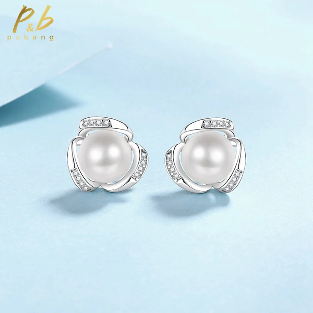 PuBang Fine Jewelry 925 Sterling Silver Luxury Pearl Moissanite Diamond Stud Earrings for Women Wedding Party Gift Free Shipping
PuBang Fine Jewelry 925 Sterling Silver Luxury Pearl Moissanite Diamond Stud Earrings for Women Wedding Party Gift Free Shipping