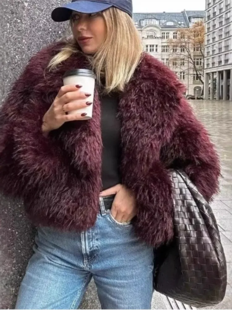Short Teddy Curly Women's Winter Faux Fur Coat Pure Color Curly Woolen Jacket For Female Thick Warm Collar Lady's Eco Fur Coat
Short Teddy Curly Women's Winter Faux Fur Coat Pure Color Curly Woolen Jacket For Female Thick Warm Collar Lady's Eco Fur Coat