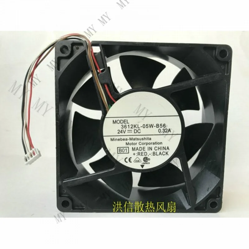 TT for NMB-MAT 3612KL-05W-B56 DC24V 0.32A 9032 4-wire inverter cooling fan
TT for NMB-MAT 3612KL-05W-B56 DC24V 0.32A 9032 4-wire inverter cooling fan
