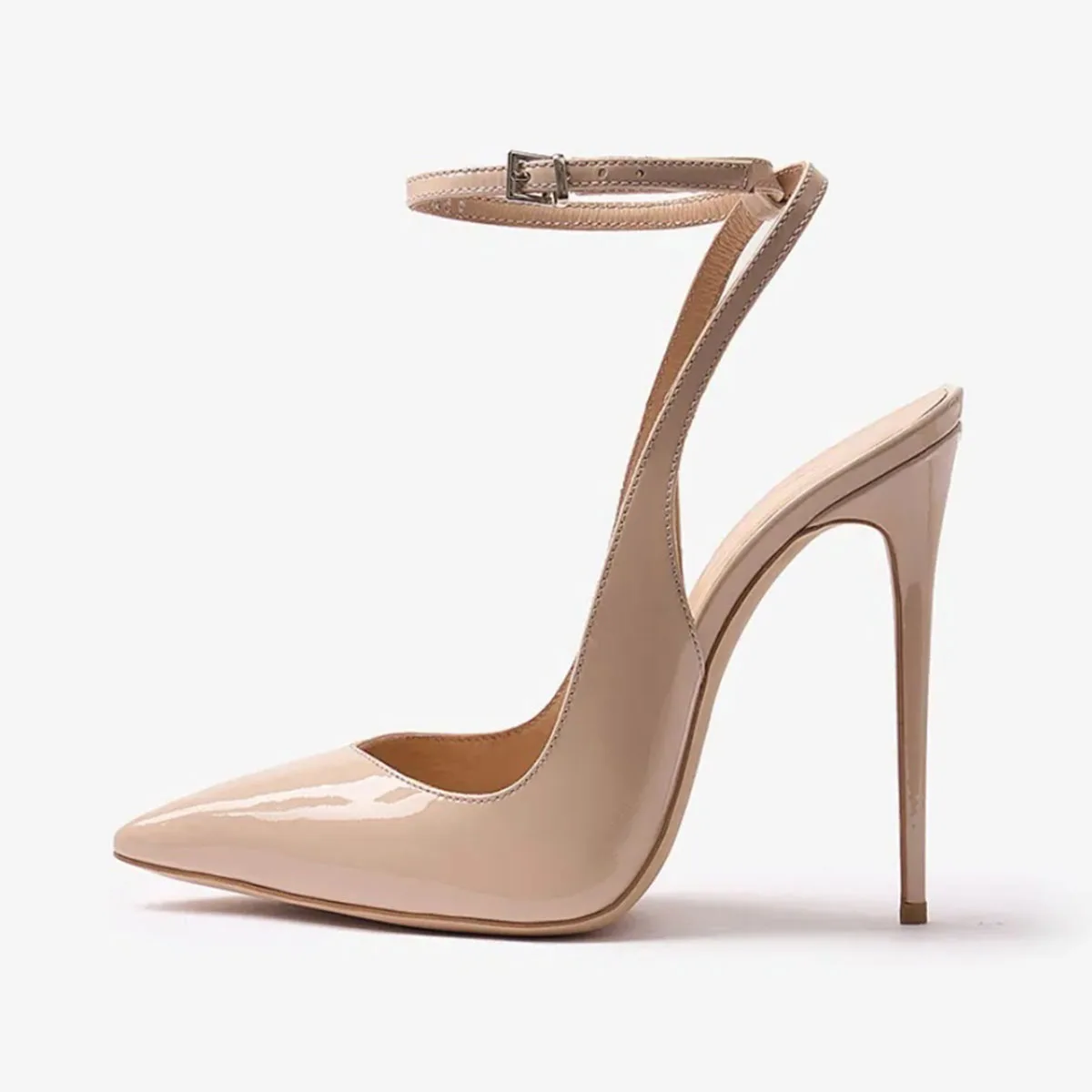 Arden Furtado Summer Patent Leather One word buckle Sandals Pointed-toe Super high heel Closed toe sandals Modern Sandals
Arden Furtado Summer Patent Leather One word buckle Sandals Pointed-toe Super high heel Closed toe sandals Modern Sandals