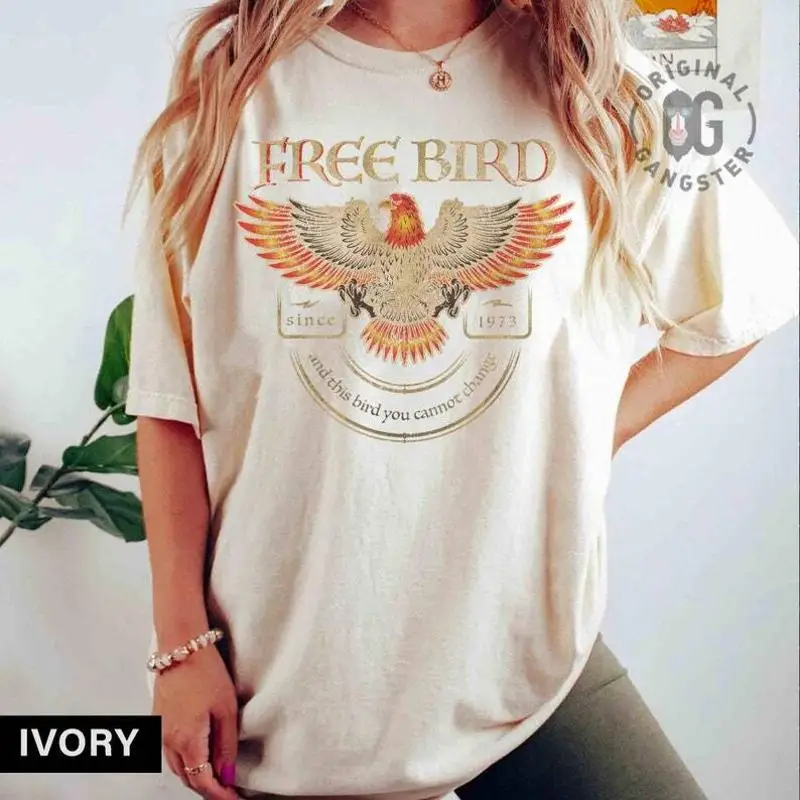 Футболка Free Bird Old School Band в стиле ретро, рок-музыка, модная S 5Xl 
Футболка Free Bird Old School Band в стиле ретро, рок-музыка, модная S 5Xl