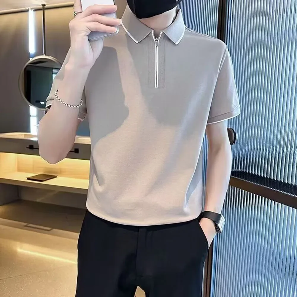 Business Casual T-shirt Lapel Shirt Lapel Tops Business TShirt All Seasons Brand New Casual Style Short Sleeves
Business Casual T-shirt Lapel Shirt Lapel Tops Business TShirt All Seasons Brand New Casual Style Short Sleeves
