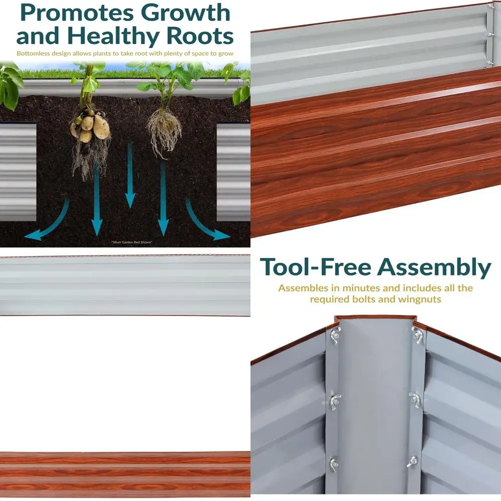 11,75 Оцинкованная прямоугольная садовая кровать — 4 x 2 фута для использования на открытом воздухе для овощей и цветов — отделка под дерево
11,75 Оцинкованная прямоугольная садовая кровать — 4 x 2 фута для использования на открытом воздухе для овощей и цветов — отделка под дерево