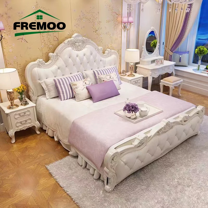 Luxury King Bed Frame Solid Wood Nordic American Leather Beds Designer Bedroom Set Home Furniture Double Beds
Luxury King Bed Frame Solid Wood Nordic American Leather Beds Designer Bedroom Set Home Furniture Double Beds