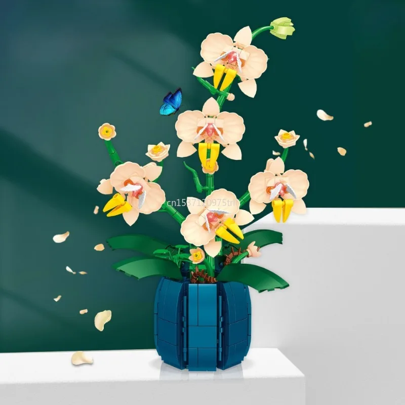 Orchid Building Blocks Flowers Bouquet Flower Blocks Bonsai Plant Model Bricks Romantic Home Decoration Toy for Kids Gift
Orchid Building Blocks Flowers Bouquet Flower Blocks Bonsai Plant Model Bricks Romantic Home Decoration Toy for Kids Gift