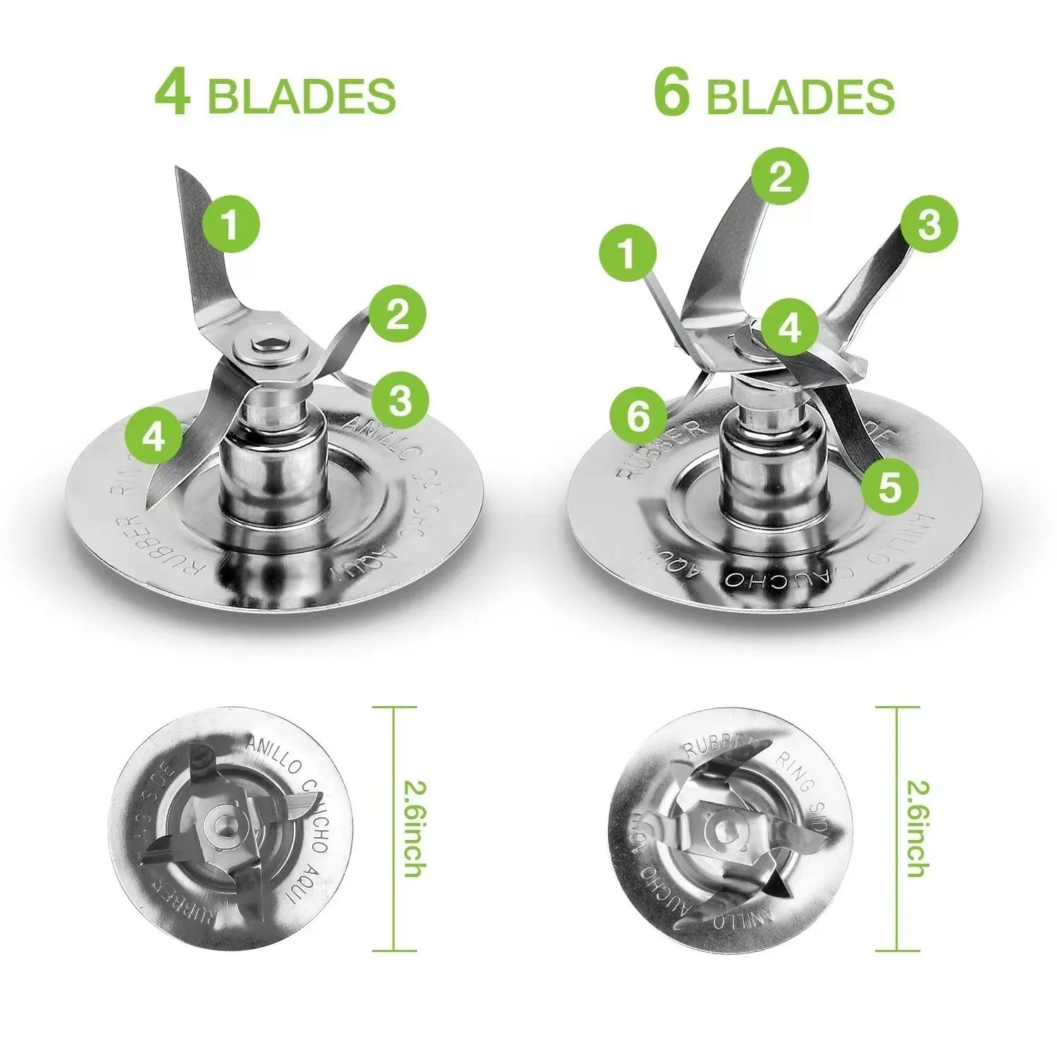 4 Leaf Blender Blade Compatible with Oster, Ice Crushing Juicer Mixer Replacement Knife Kitchen Accessory
4 Leaf Blender Blade Compatible with Oster, Ice Crushing Juicer Mixer Replacement Knife Kitchen Accessory