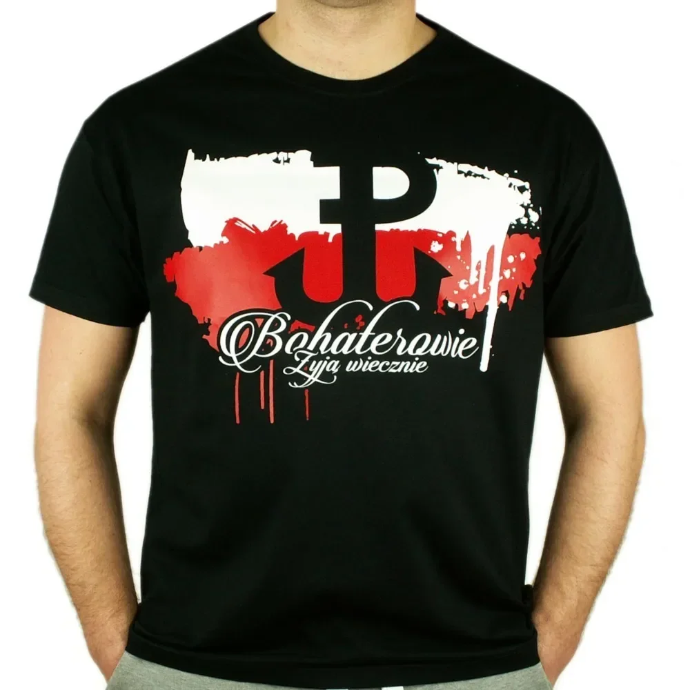 "Heroes Live Forever" Polish Fighting Symbol Flag Slogan T Shirt Short Sleeve Casual 100% Cotton O-Neck Summer Mens T-shirt New
"Heroes Live Forever" Polish Fighting Symbol Flag Slogan T Shirt Short Sleeve Casual 100% Cotton O-Neck Summer Mens T-shirt New