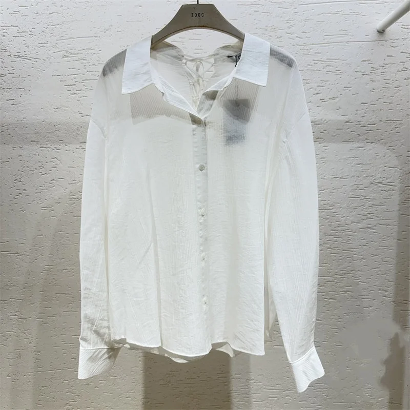 Korean Summer Loose Shoulder Shirt Women's Pure Color Sun Protection Slimming Hidden Meat Versatile Simple Color Shirt
Korean Summer Loose Shoulder Shirt Women's Pure Color Sun Protection Slimming Hidden Meat Versatile Simple Color Shirt