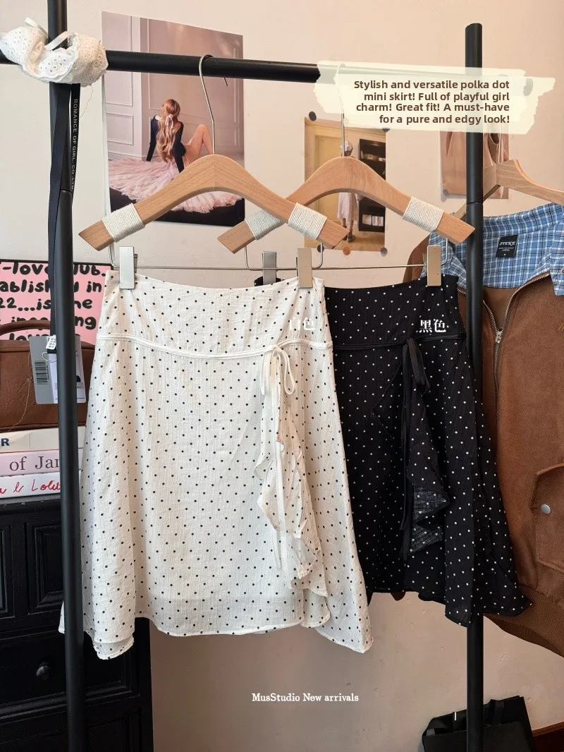 High Waist A-Line Midi Skirt Women's Summer Chic Polka Dot Versatile Slimming Skirt Commute Style Casual Standard Fit
High Waist A-Line Midi Skirt Women's Summer Chic Polka Dot Versatile Slimming Skirt Commute Style Casual Standard Fit